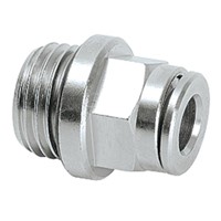 Tube connector G1/4 male for tube 6 mm straight (brass nickel-plated)