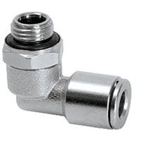 Tube connector G1/8 male for tube 6 mm 90 Deg - rotary type