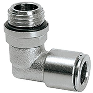 Tube connector G1/4 male for tube 8 mm 90 Deg - rotary type