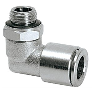 Tube connector G1/8 male for tube 8 mm 90 Deg - rotary type