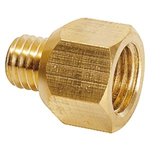 Reducer M10 male x G1/4 female (brass)