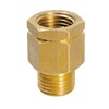 Oil retaining valve G1/4 male x G1/4 female up to +60 Deg C (brass wit