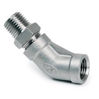 Angle 45 Deg R1/4 male x Rp1/4 female (stainless steel)