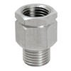 Oil retaining valve G1/4 male x G1/4 female up to +60 Deg C (stainless