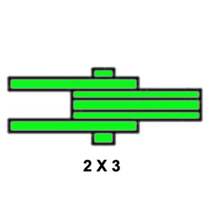 BL1623 2" 2x3 Leaf Chain Per Mtr