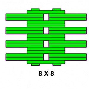 BL1688 2" 8x8 Leaf Chain Per Mtr