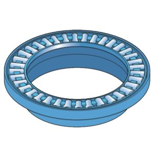 AXW 30 SKF needle roller thrust bearing with a centring flange