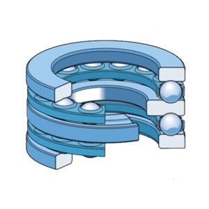 52202 SKF thrust ball bearing, double direction