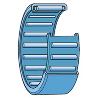 HK2016 SKF drawn cup needle roller bearing with open ends