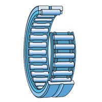 NK12/16 SKF needle roller bearing with ribs and without inner ring