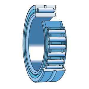 NKI 10/20 SKF needle roller bearing with ribs and with inner ring