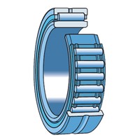 NKIS 50 SKF needle bearing with ribs, with inner ring, heavey series