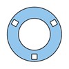 PF40 SKF Round flanged pressed steel (housing only)