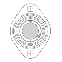 PFT 52 SKF Two bolt oval flanged pressed steel (housing only)