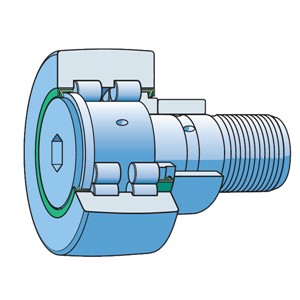 PWKRE 40.2RS SKF cam followers with crowned running surface