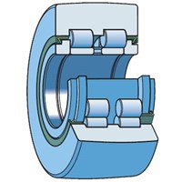 PWTR 3580.2RS SKF track roller, with flange rings, and inner ring