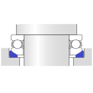 U206 SKF thrust ball bearing seating washer